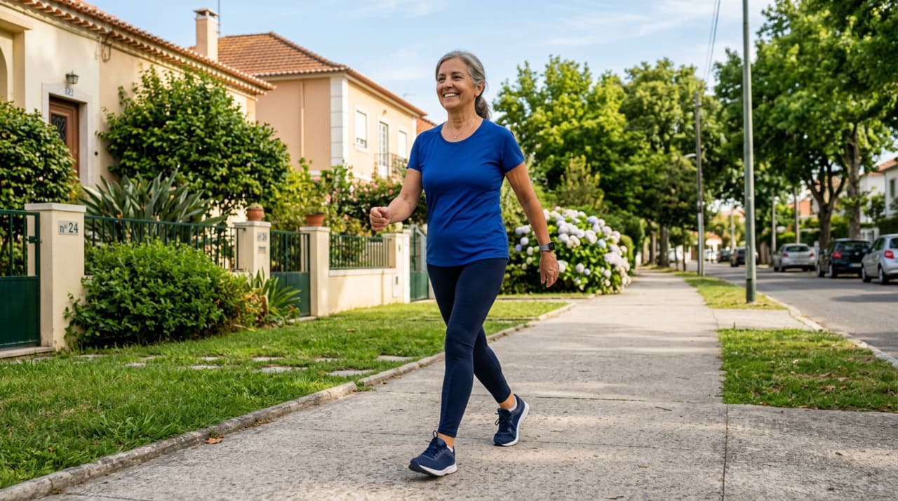 A caminhada leve é uma das formas mais acessíveis de manter o corpo ativo depois dos 50 anos.