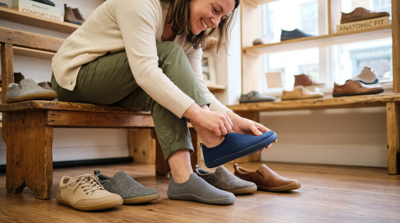 A anatomia dos membros inferiores exige um ambiente que permita a mobilidade natural dos dedos durante a caminhada