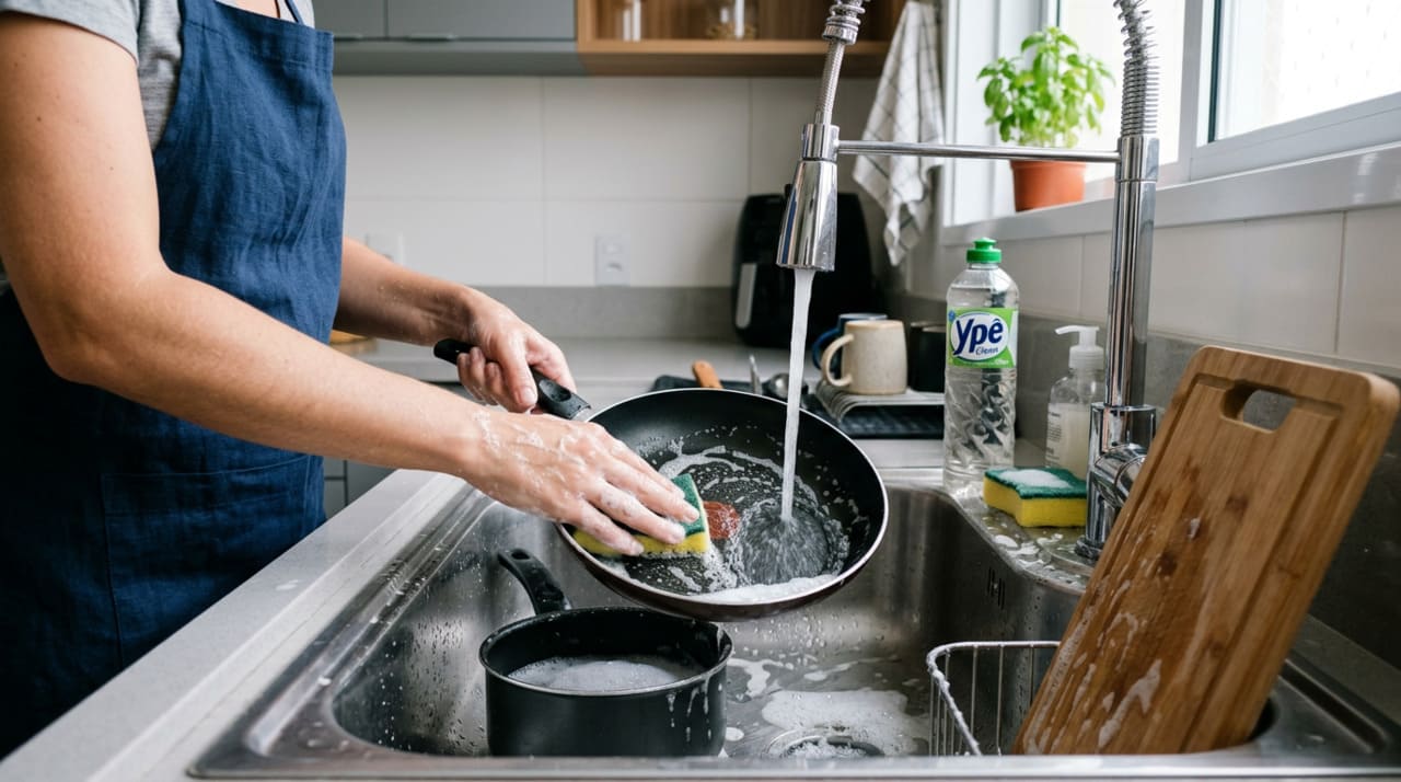 A maneira de lavar interfere diretamente na conservação do material, na higiene e no quanto se gasta ao longo do tempo