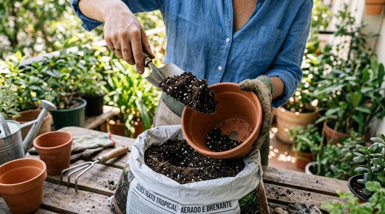 O acúmulo de água no fundo de um recipiente reduz drasticamente a presença de oxigênio no substrato
