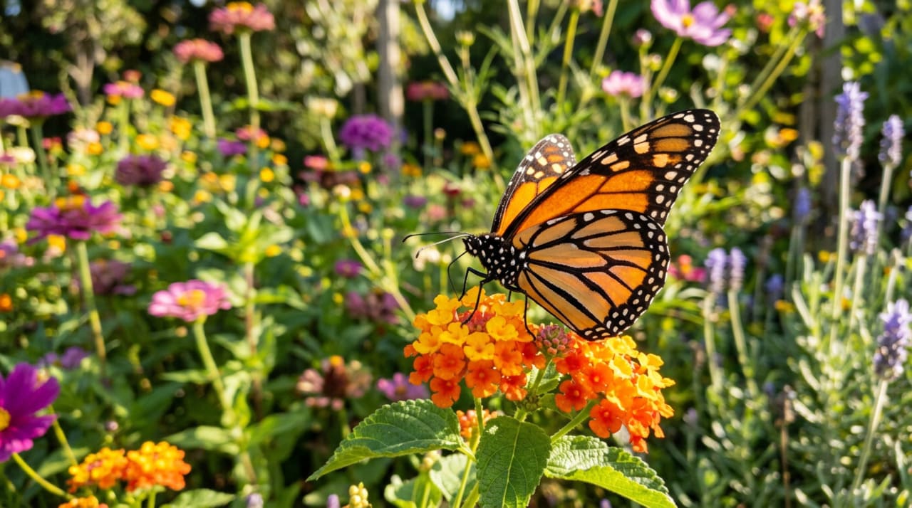 As borboletas-monarca enfrentam ameaças ligadas à perda de habitat, ao uso de pesticidas e às mudanças climáticas.