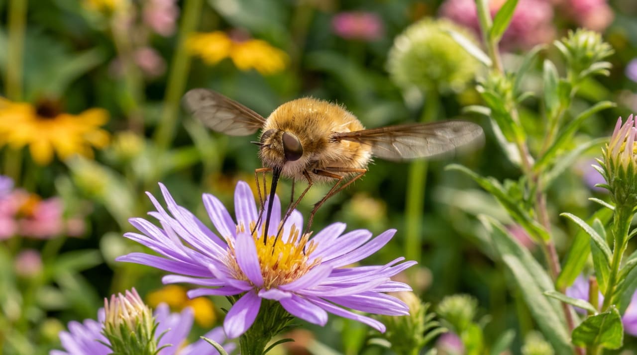 Essas moscas peludas pertencem a uma família ampla e diversa, presente em vários continentes