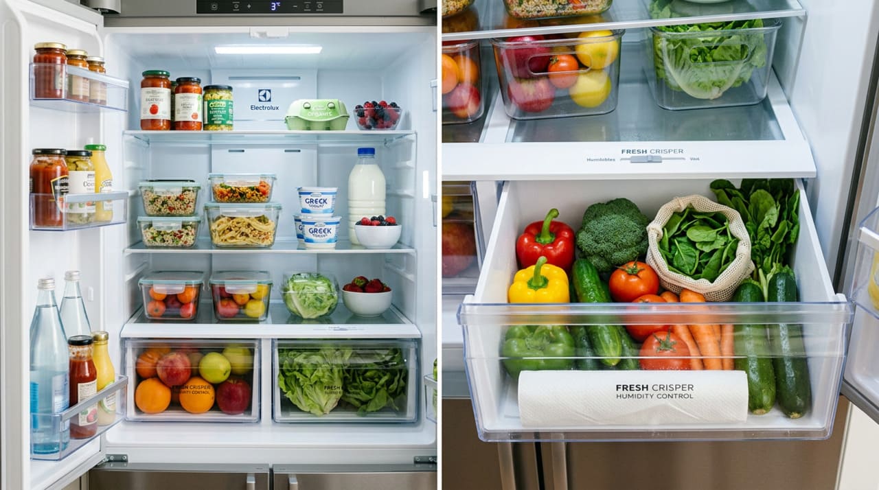 A geladeira é um ambiente fechado com temperatura baixa e circulação de ar limitada, uma combinação que favorece naturalmente o acúmulo de umidade.