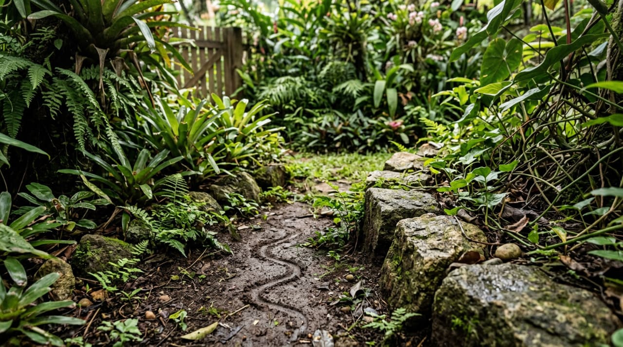 Os indícios de cobras no jardim costumam ser discretos, mas quando observados em conjunto mostram que o espaço está favorável para esses animais