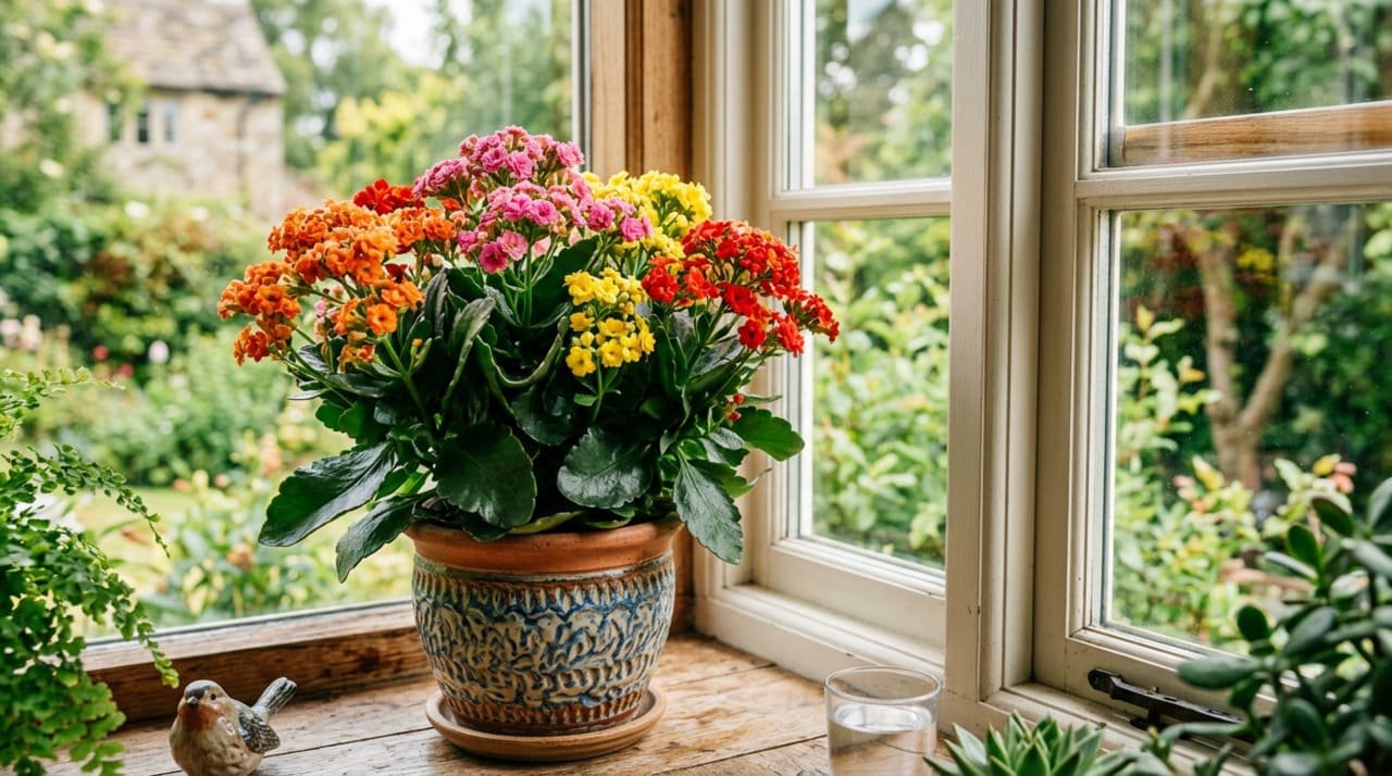 A kalanchoe pertence ao grupo das suculentas, o que significa que ela tem a capacidade de armazenar água diretamente nas suas folhas carnosas