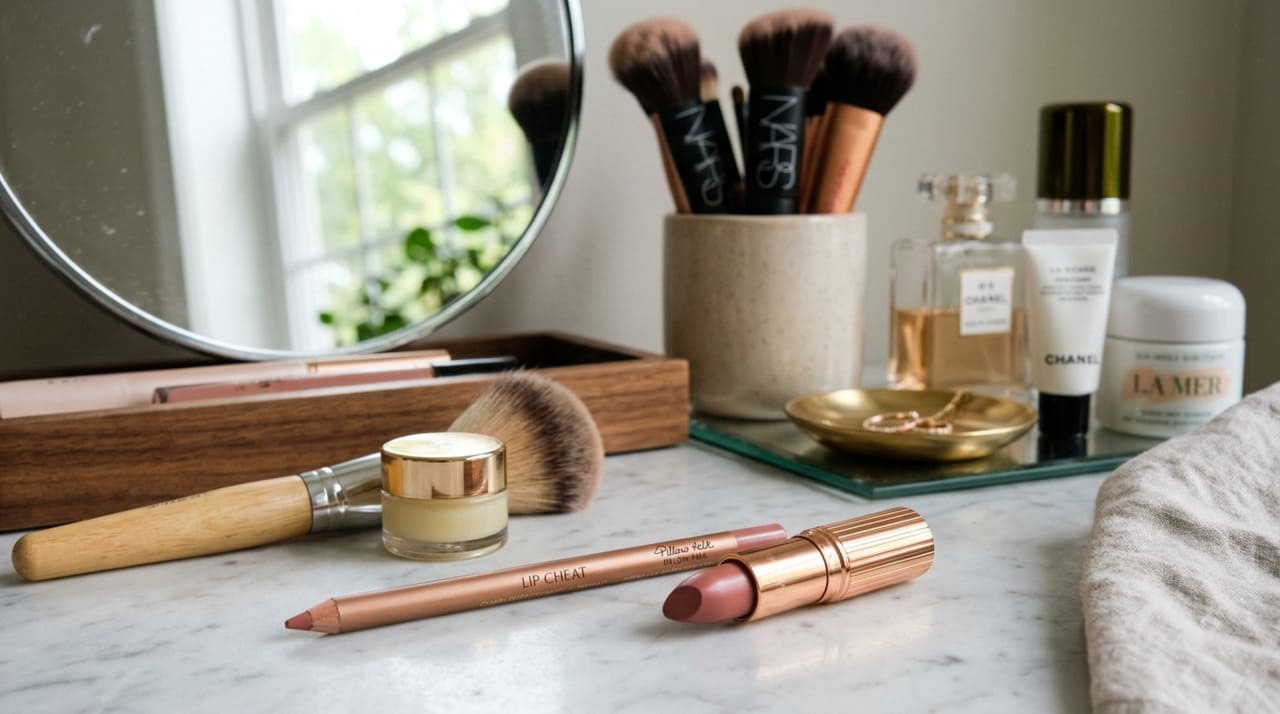 O lápis de contorno labial é um cosmético em formato de lápis