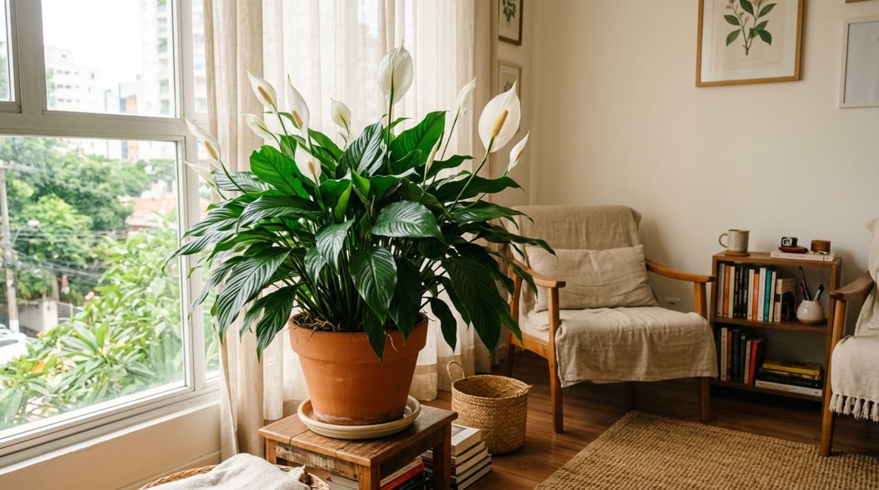 Como cuidar do lírio-da-paz em ambientes internos e aproveitar suas propriedades purificadoras do ar