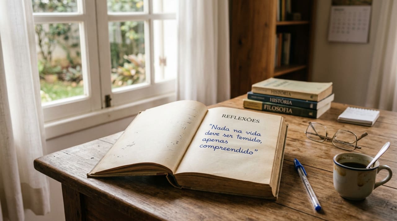 A frase de Marie Curie convida a uma reflexão prática
