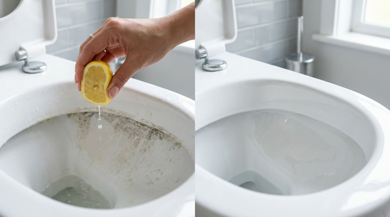 O ácido cítrico presente no limão é um agente desincrustante poderoso, capaz de dissolver minerais que se acumulam nas superfícies cerâmicas com o passar do tempo.