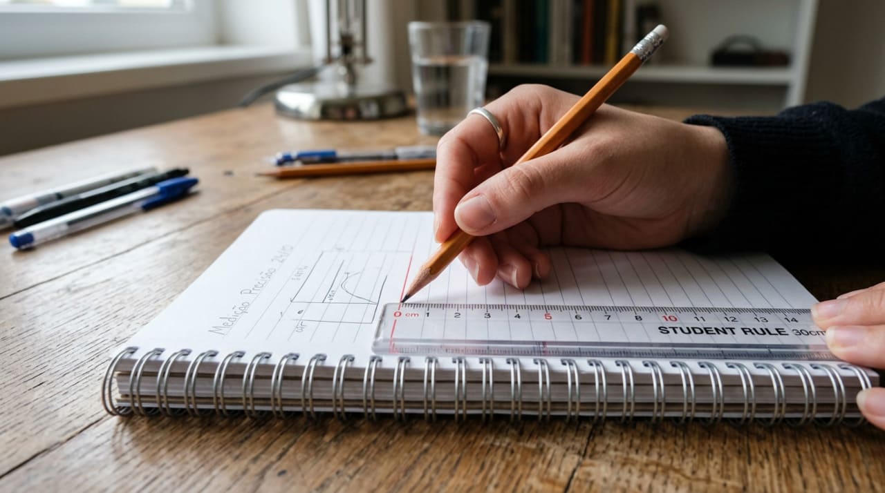 O desgaste de um instrumento de medida feito de madeira ou plástico começa sempre pelas extremidades.
