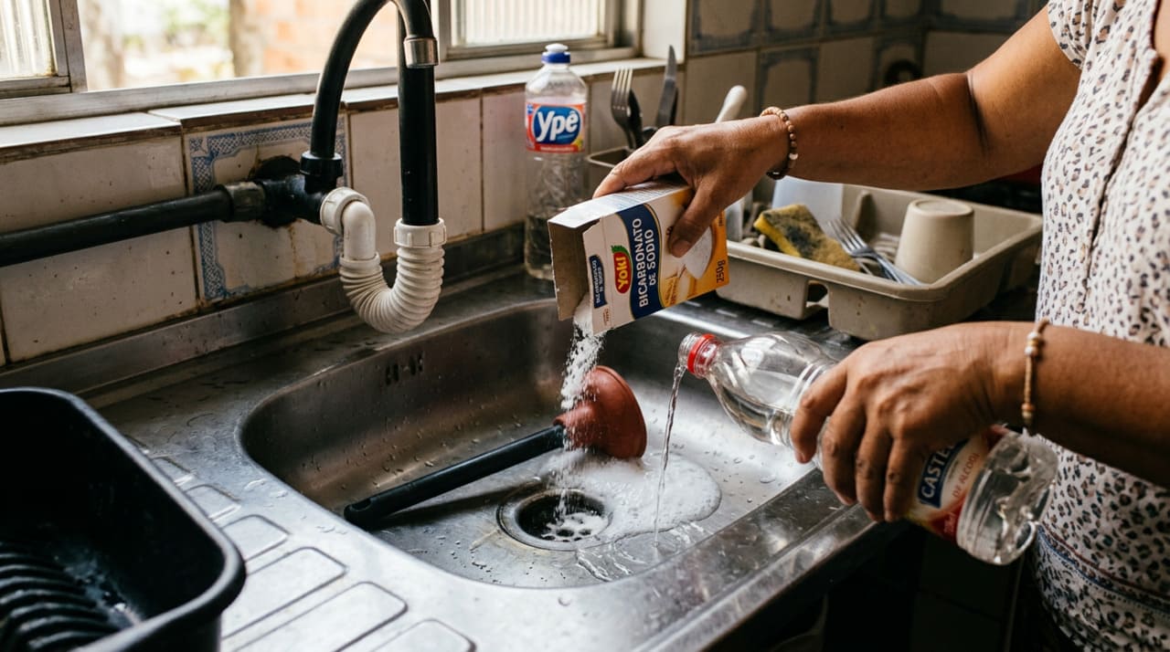 Essa é a combinação mais eficiente para desentupir pia de forma natural e segura.