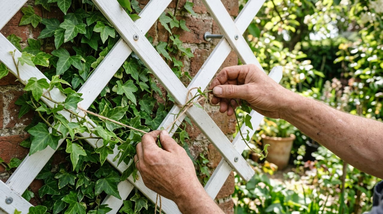A hera possui estruturas adesivas naturais chamadas radicelas