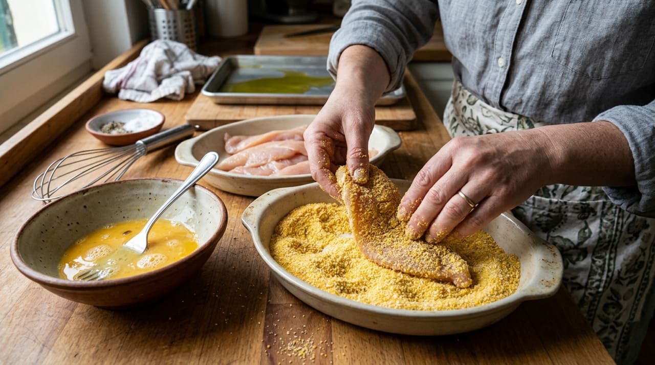 A versatilidade da polenta como substituta da farinha de rosca é um dos seus maiores atrativos na cozinha do dia a dia