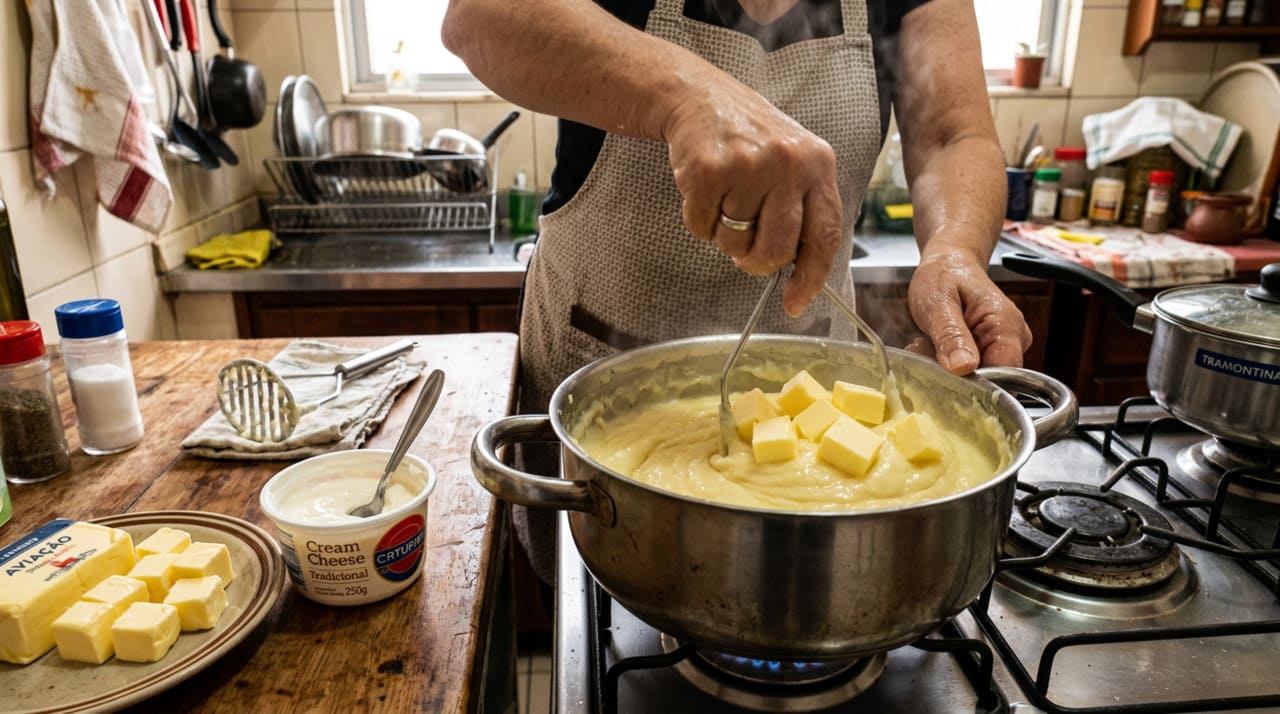 O creme de queijo entra como o segundo pilar dessa técnica.