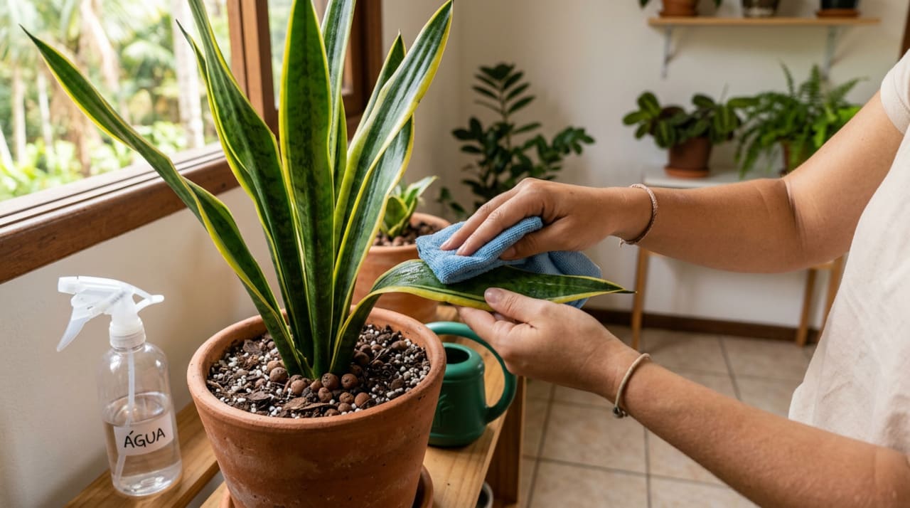 A rega é o ponto em que mais pessoas erram ao cuidar da espada-de-são-jorge