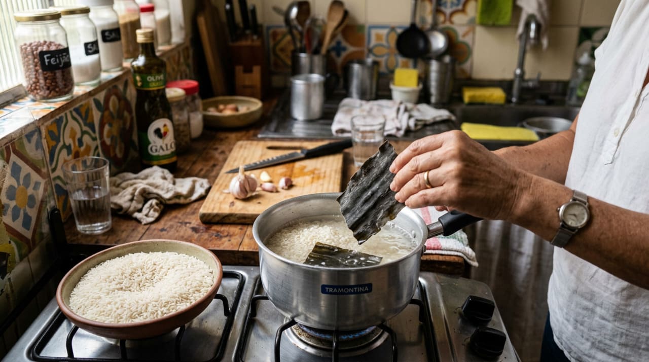 O erro mais comum de quem experimenta o kombu pela primeira vez é usar quantidade excessiva