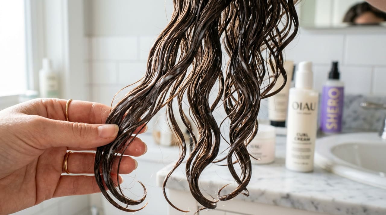 O banho de brilho caseiro costuma combinar máscara de tratamento com um agente de brilho e reforços de cuidado