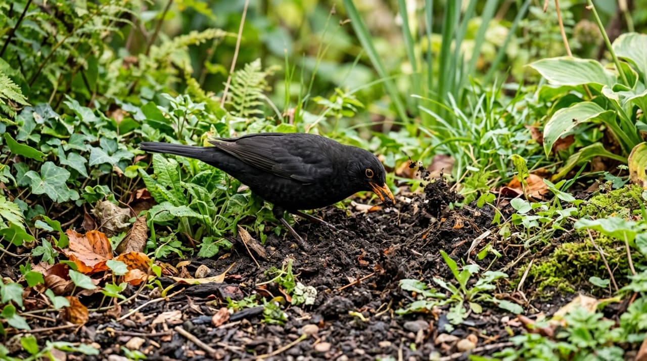 A relação entre o melro e o jardim é de troca genuína