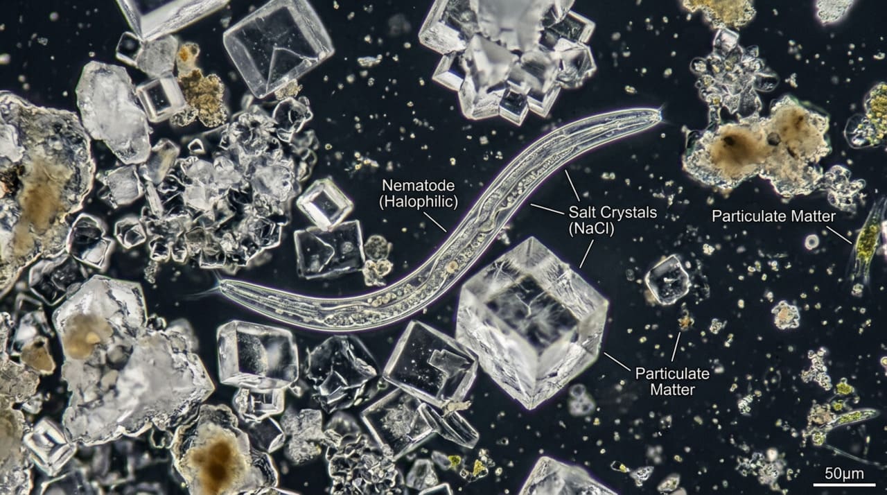 Para entender esse fenômeno, é preciso analisar a composição química de ambientes onde o sal domina quase toda a estrutura da água disponível