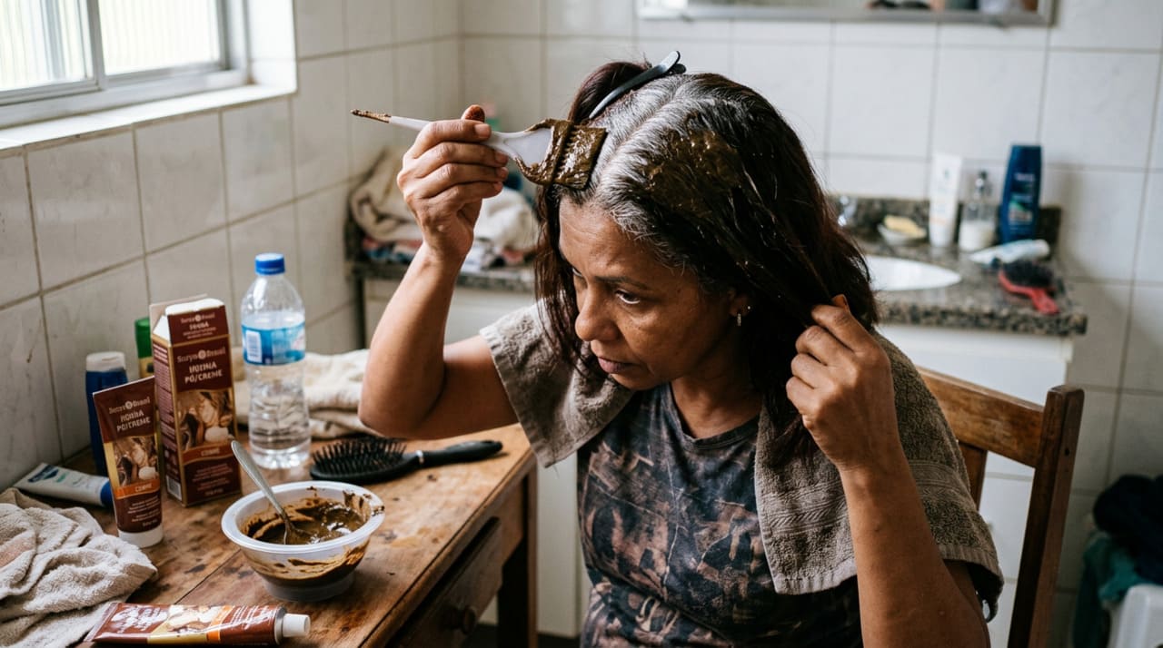 A henna se tornou popular porque muitas pessoas querem colorir o cabelo sem recorrer de imediato a processos agressivos