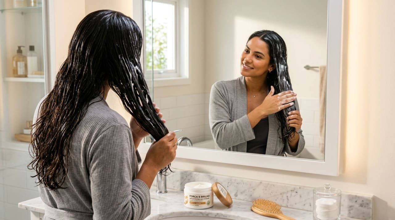A máscara capilar é um tratamento de ação mais profunda que o condicionador comum.