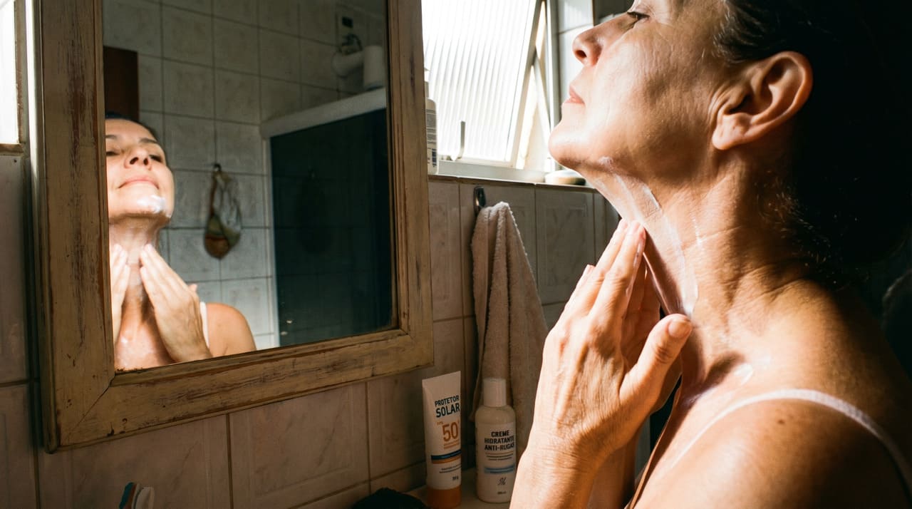 As rugas no pescoço não surgem apenas por causa da idade.