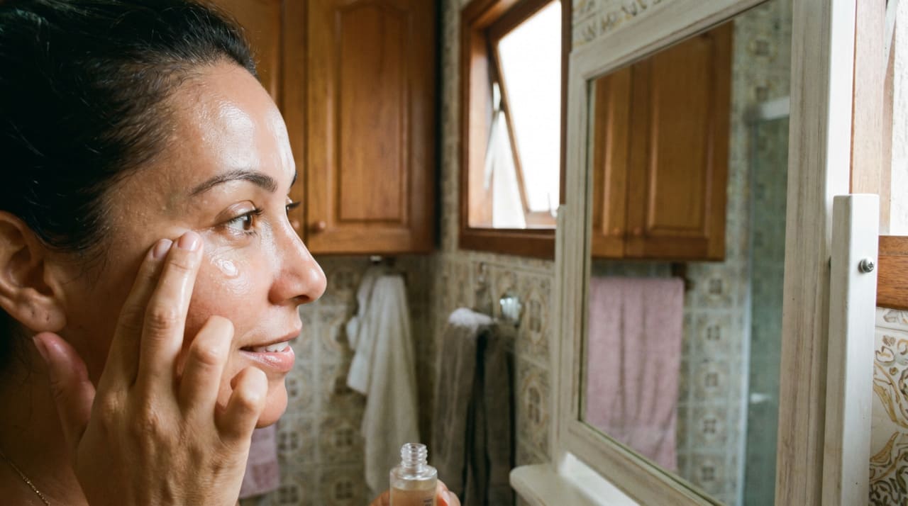 Para suavizar as linhas de expressão ao redor dos olhos em casa é importante unir hidratação, proteção e técnica correta de aplicação.