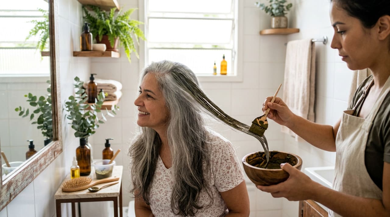 O preparo da henna como tintura caseira é simples e exige apenas o pó de henna puro