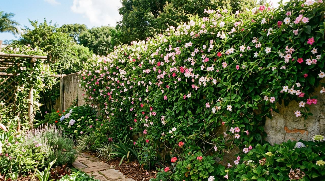 O grande charme dessa trepadeira é a pressa que ela tem de se espalhar