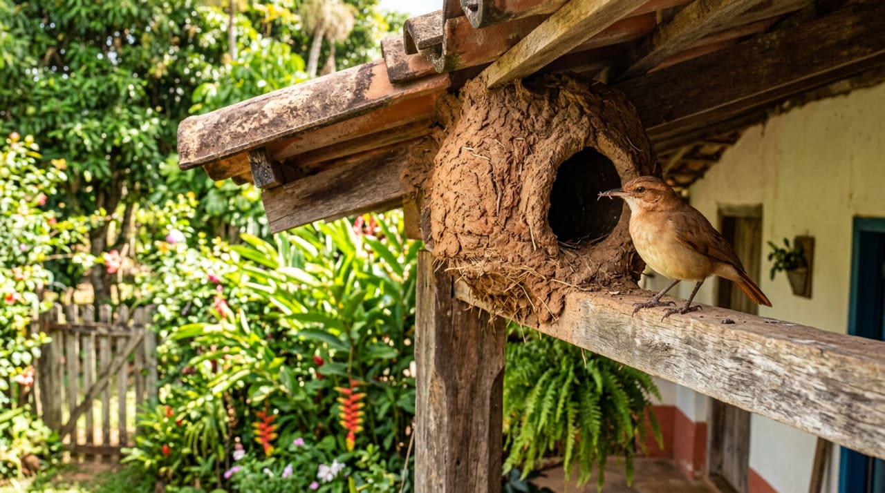 Se você encontrar um ninho de barro de um joão-de-barro em sua casa ou jardim, nós lhe diremos o que isso significa e por que é algo bom