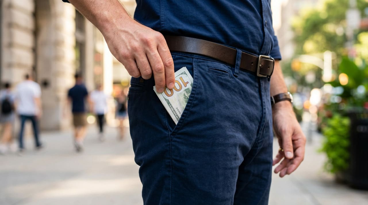 Levar um dólar no bolso, segundo interpretações de simpatia, está ligado à intenção de atrair dinheiro e organizar a energia financeira.