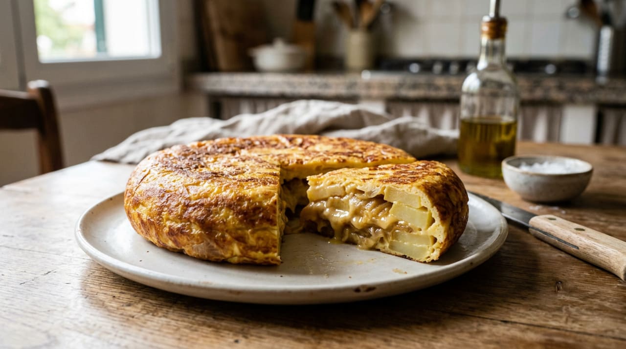 O grande diferencial da omelete espanhola autêntica está na forma como as batatas são preparadas antes de entrar em contato com os ovos.