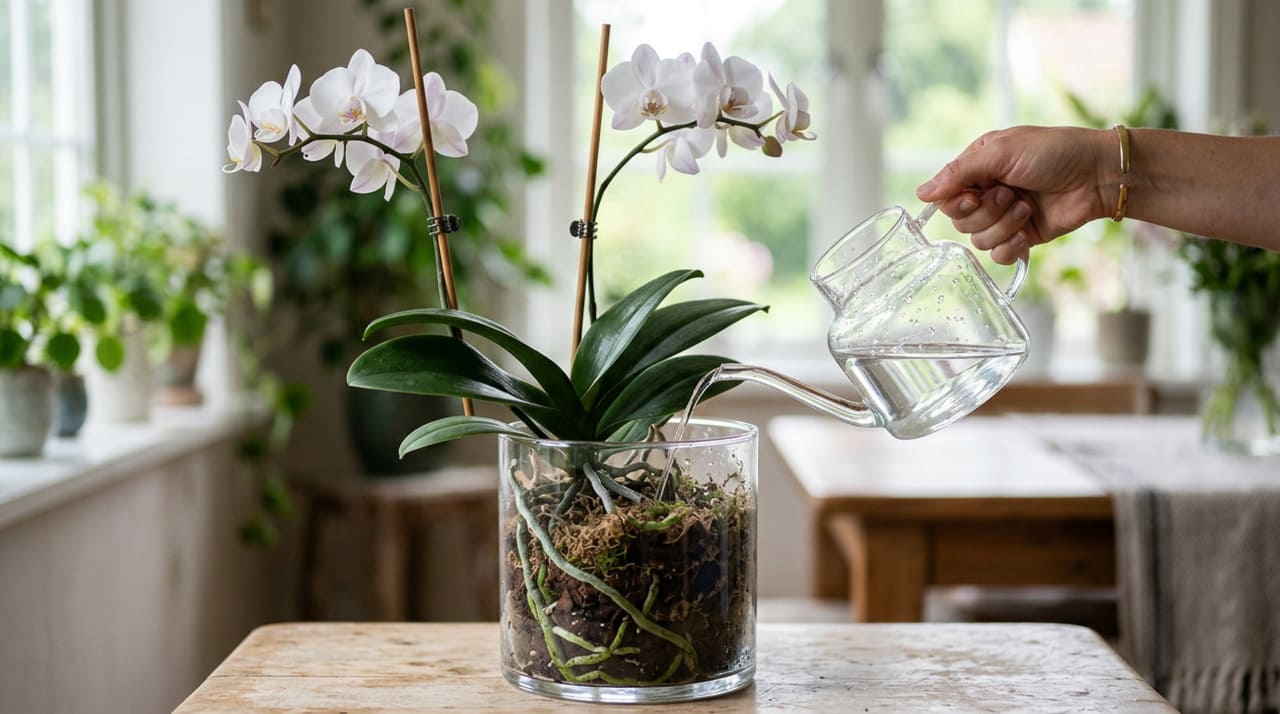A rega é, sem dúvida, o cuidado que mais confunde quem está começando no cultivo de orquídeas