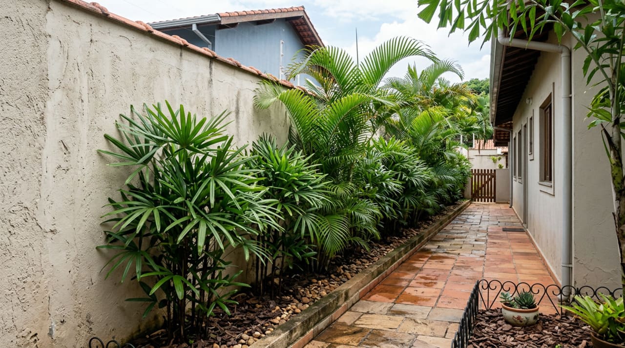 3 tipos de palmeiras para o jardim lateral da casa que trazem elegância e sombra durante todo o ano