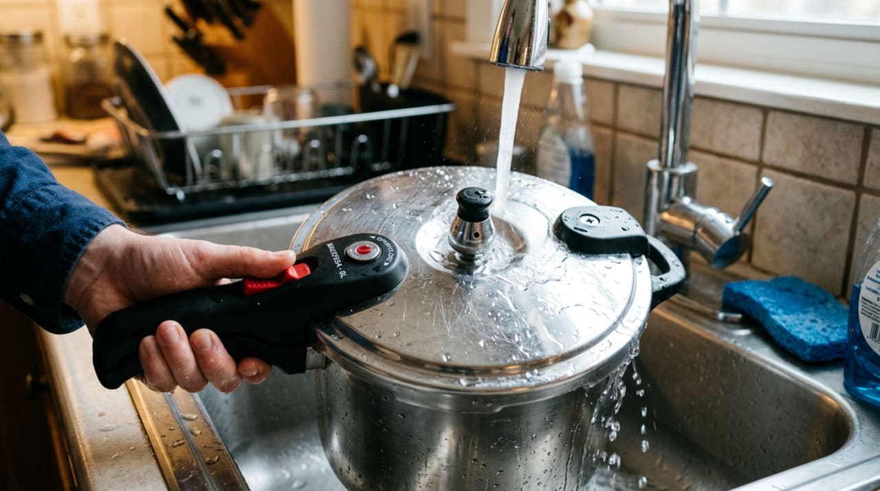 O segredo está na diferença de pressão. Quando o ar interno esfria, ele se contrai e cria uma ação de sucção que prende a tampa