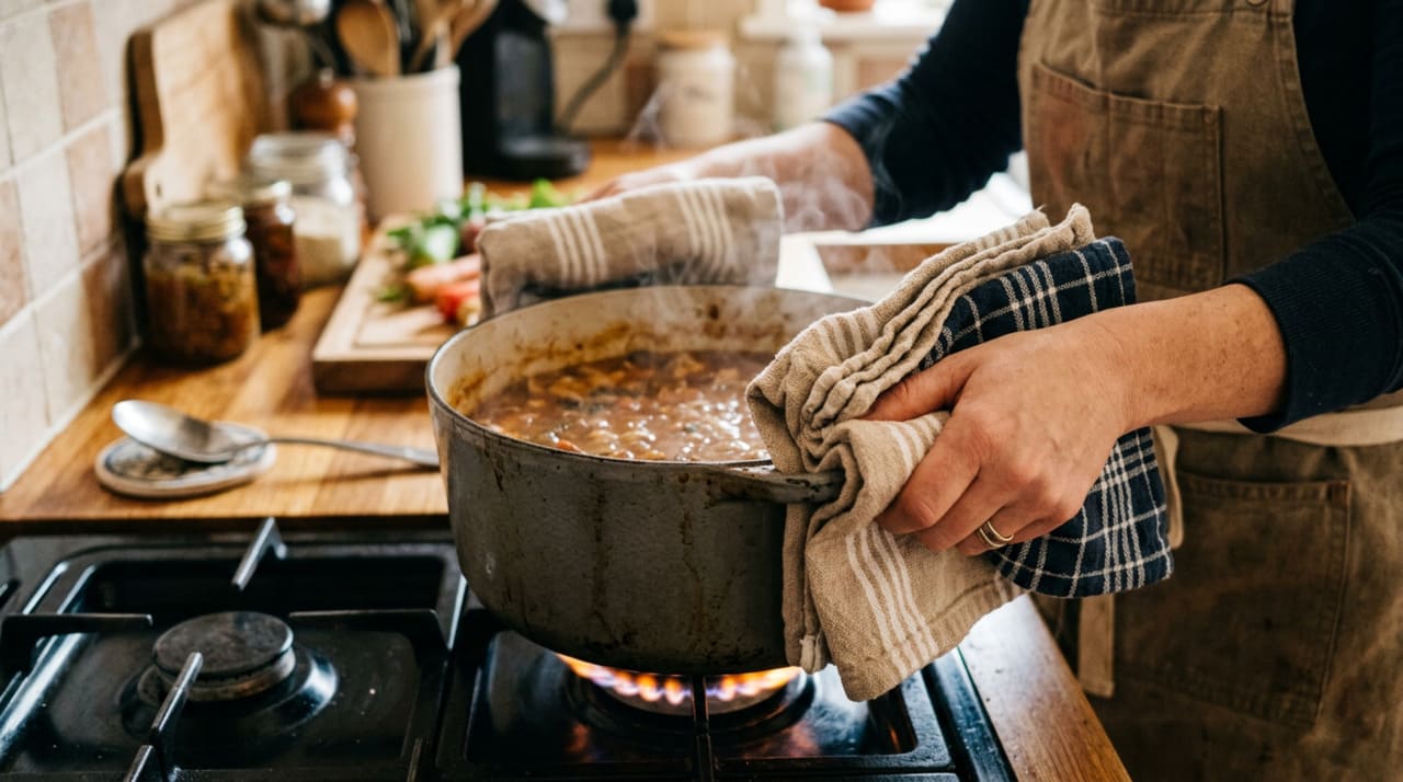O processo de transformar uma capa de edredom usada em panos úteis não exige habilidade com costura nem equipamentos especializados.