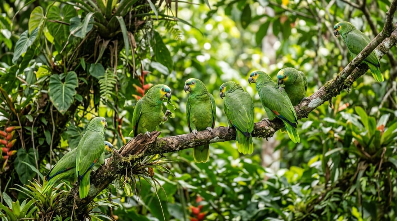 A chegada de papagaios a um espaço verde é, sob o ponto de vista ecológico, um excelente termômetro