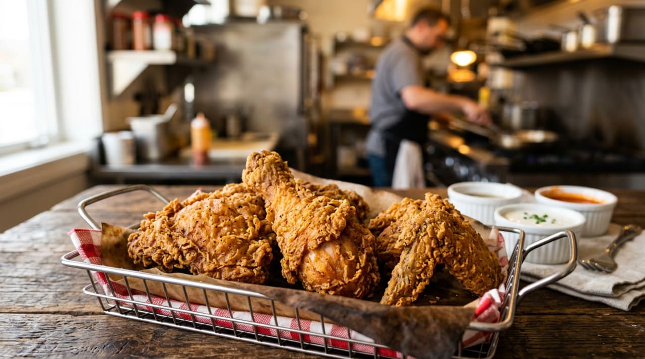 Os melhores chefs concordam: para deixar o frango crocante, não é o óleo que importa, o segredo está no amido