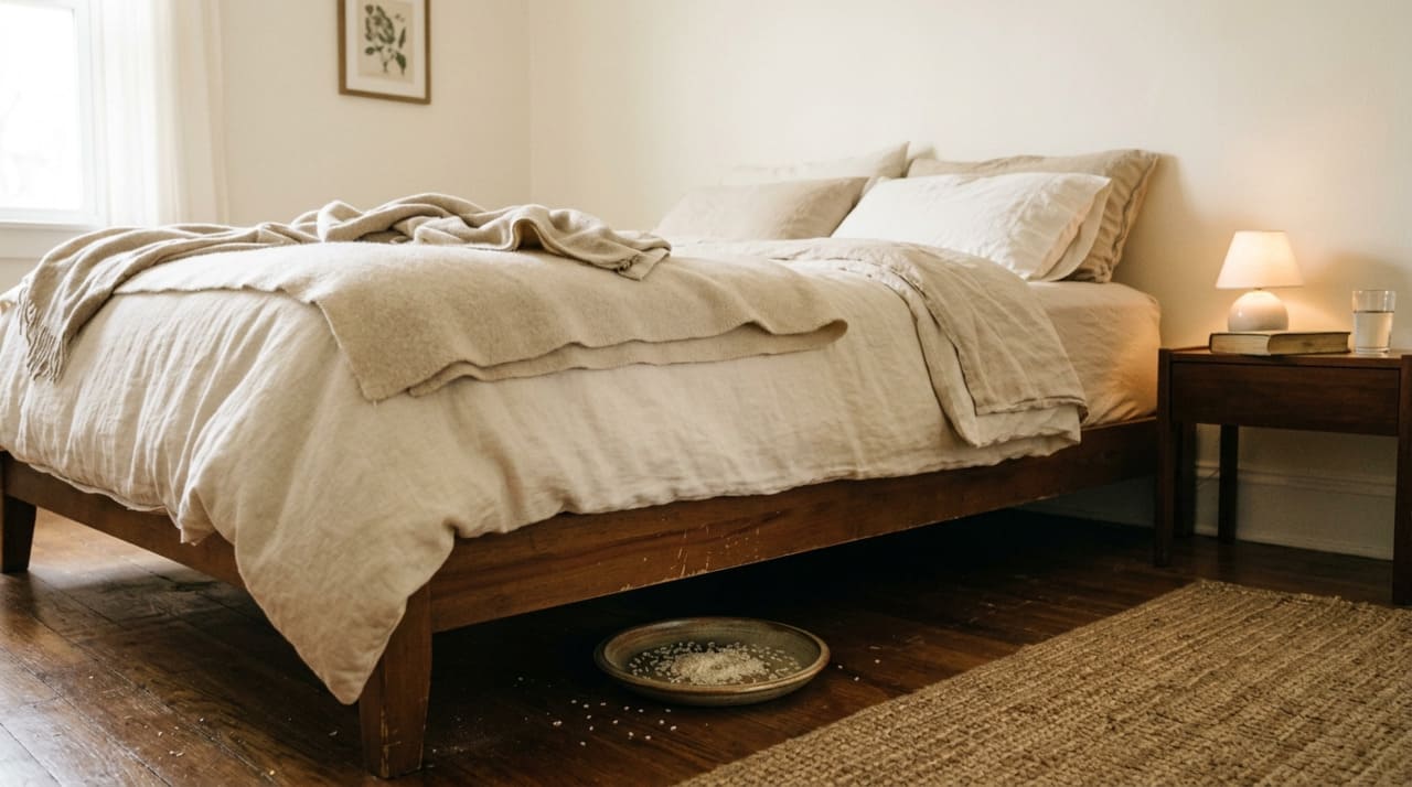 Colocar arroz embaixo da cama: para que serve e quando fazer isso