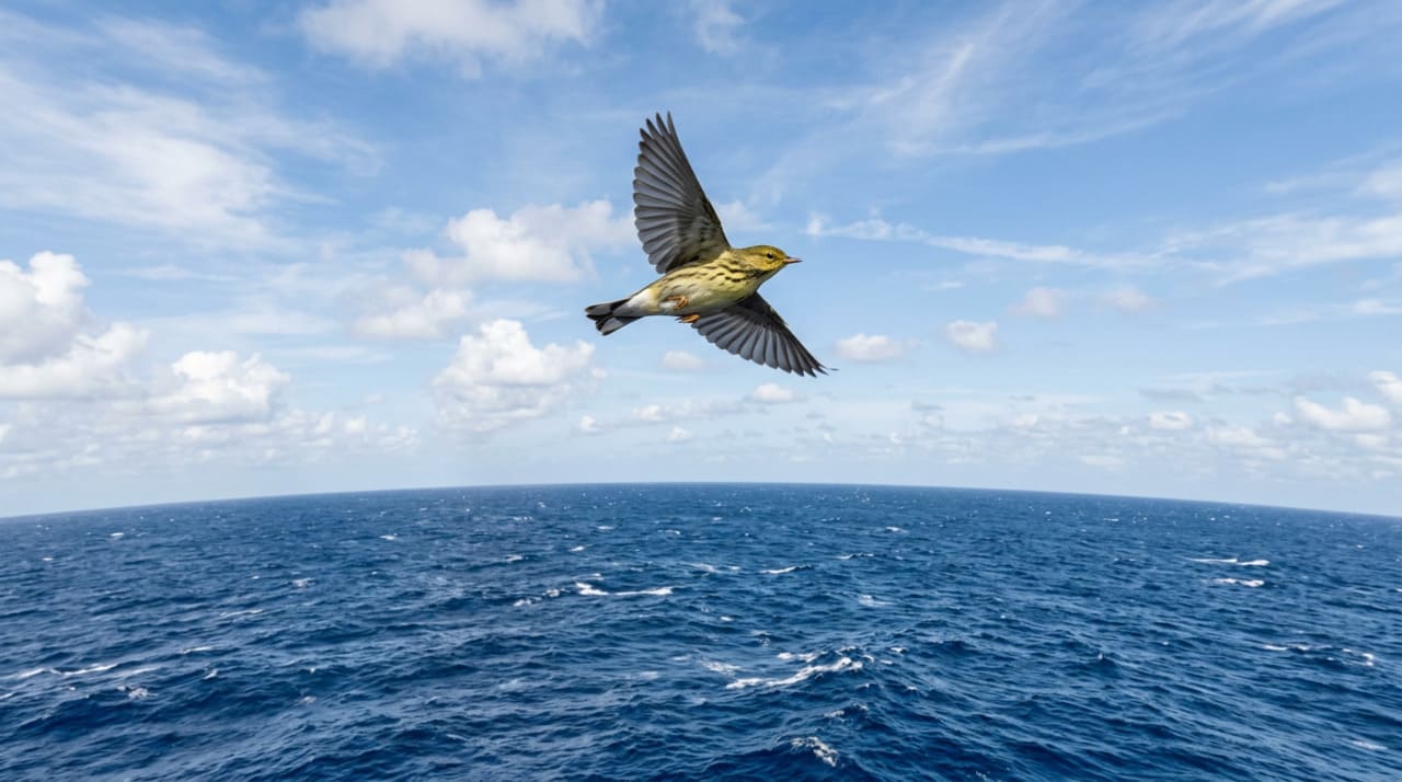 A grandiosidade dessa migração começa pelo contraste entre o tamanho da ave e a distância percorrida