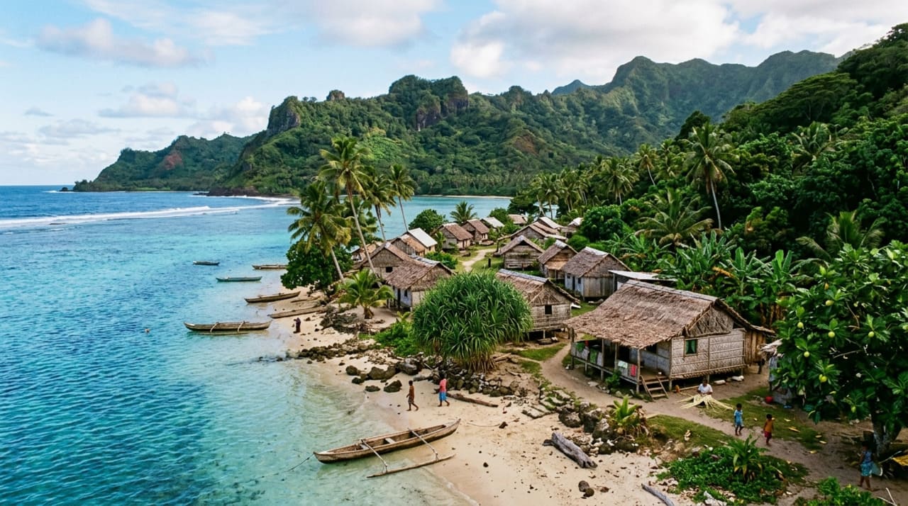 Kiribati é um Estado insular do Oceano Pacífico com uma característica geográfica que nenhum outro país no mundo possui