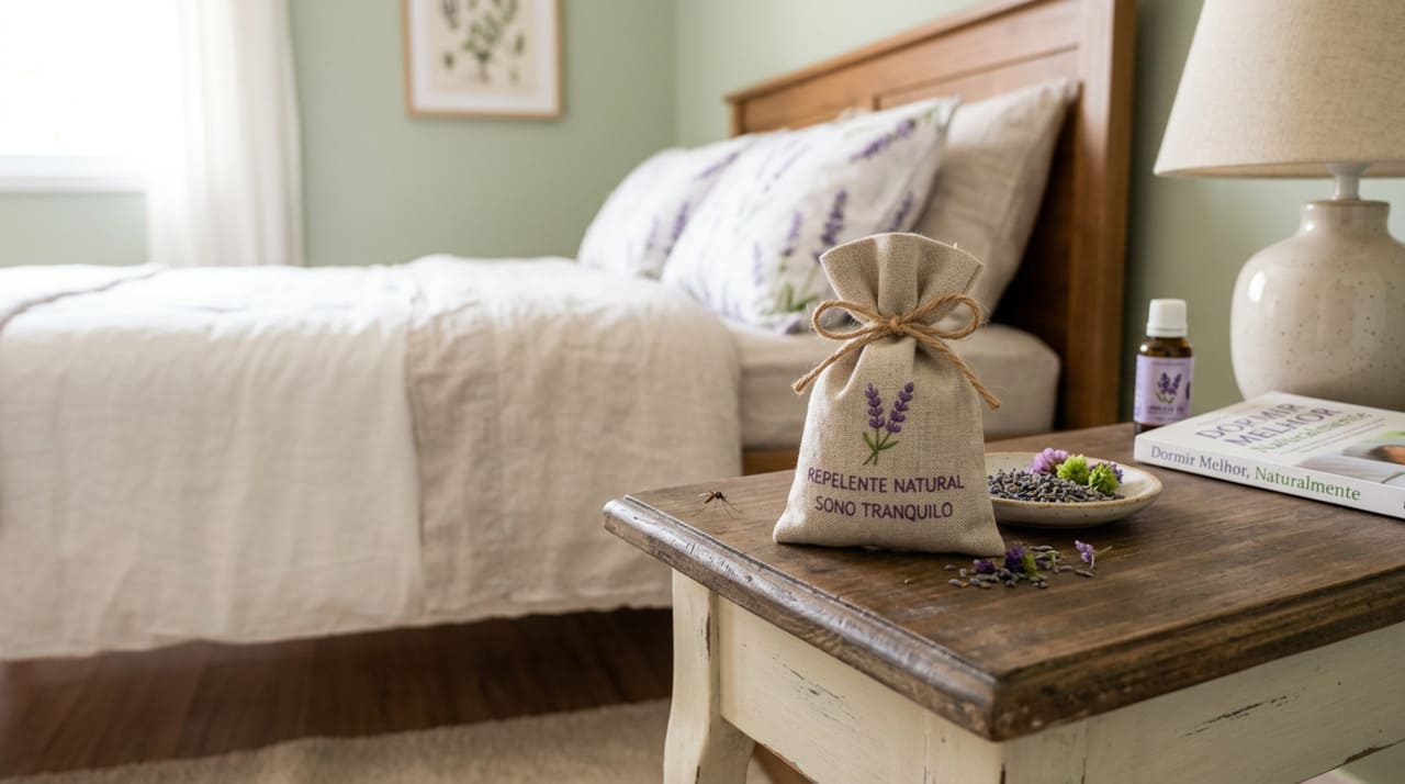 O óleo essencial presente na lavanda contém substâncias aromáticas pouco toleradas pelos insetos