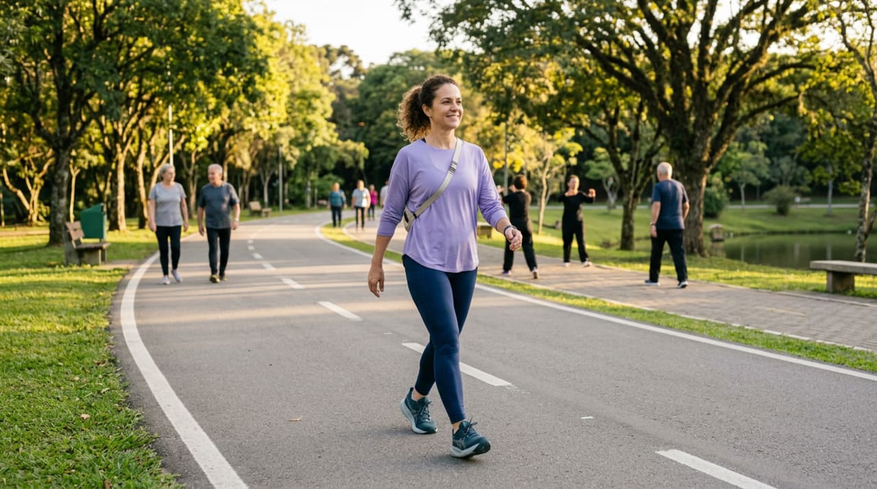 A caminhada é considerada uma atividade de baixo impacto e imita exatamente o movimento mais frequente na rotina