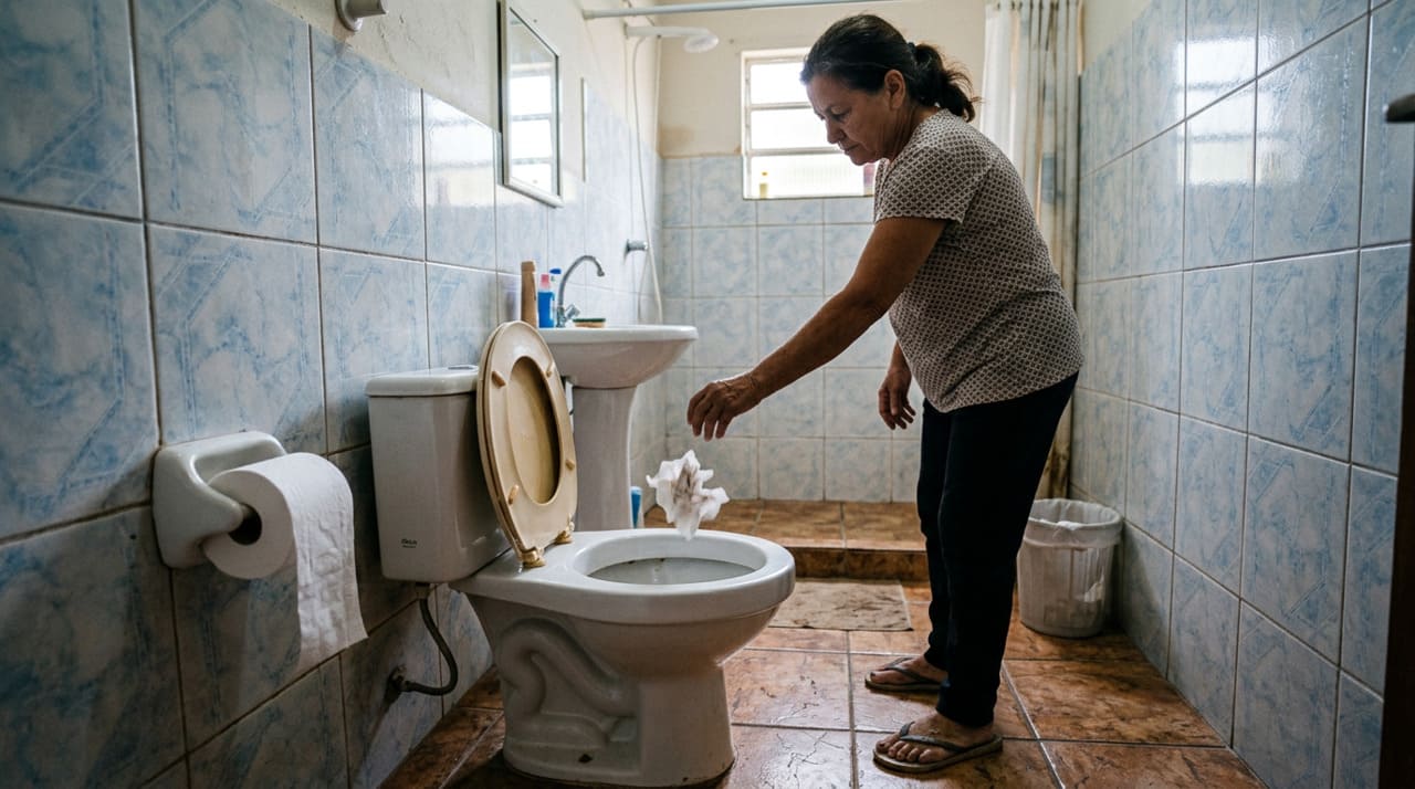 Existe uma diferença real e relevante entre os tipos de papel higiênico disponíveis no mercado, e ela importa diretamente para a saúde do encanamento