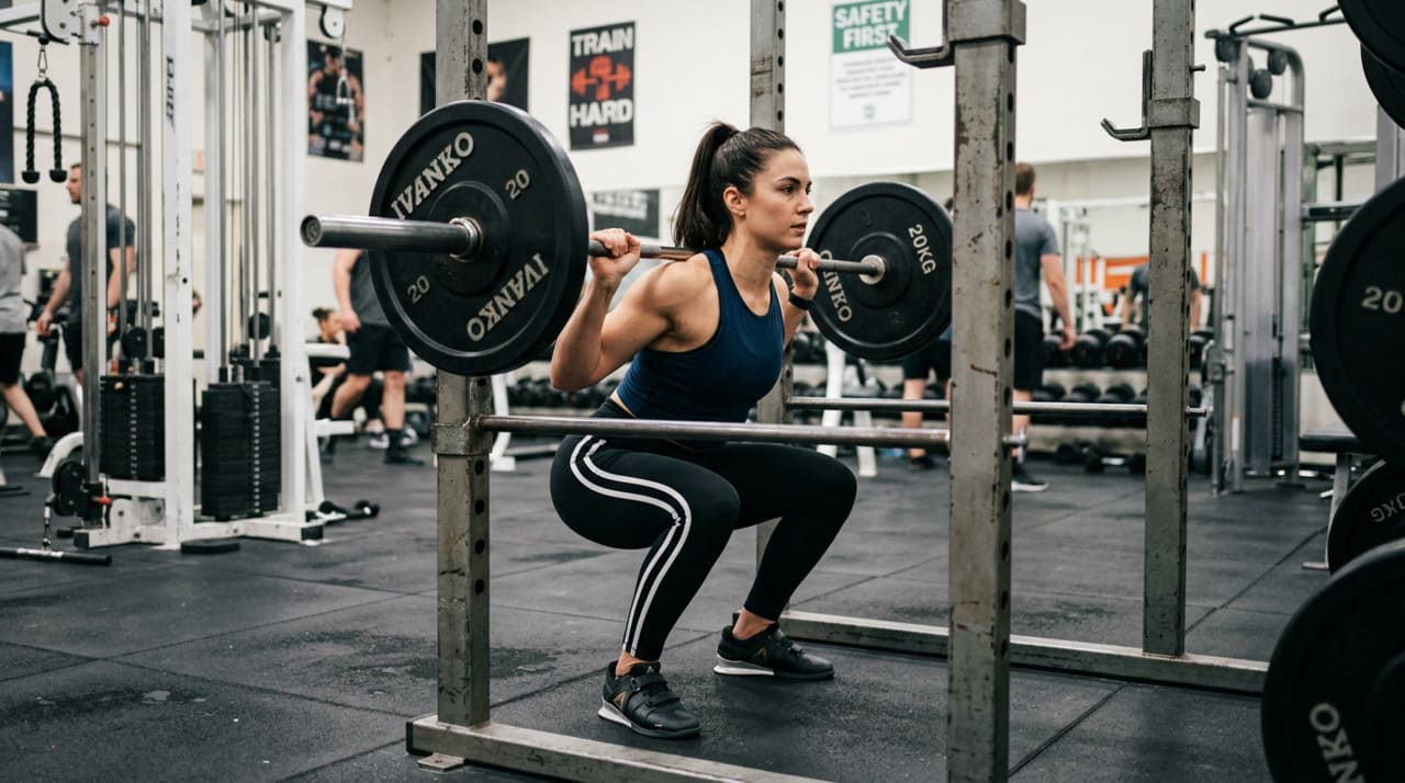 Um agachamento correto não é o mais profundo, mas sim aquele executado com controle, estabilidade e postura adequada para cada pessoa.