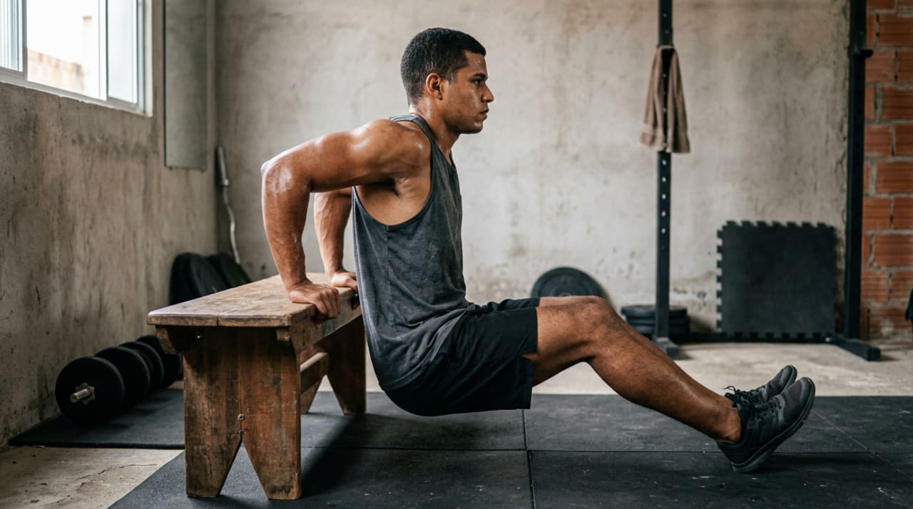 Os exercícios mais eficazes para combater a flacidez nos braços são aqueles que isolam ou enfatizam o tríceps com resistência progressiva