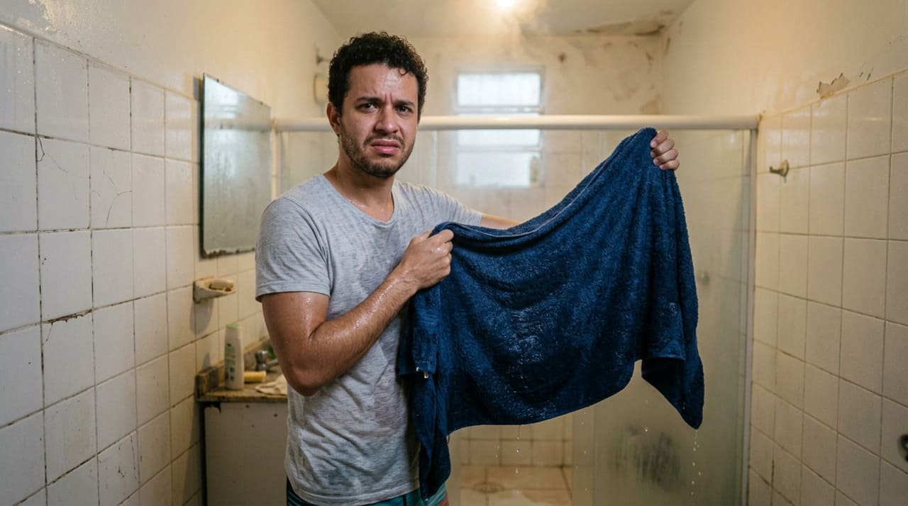 Toalha úmida no banheiro pode causar desconfortos que vão além da impressão de desleixo