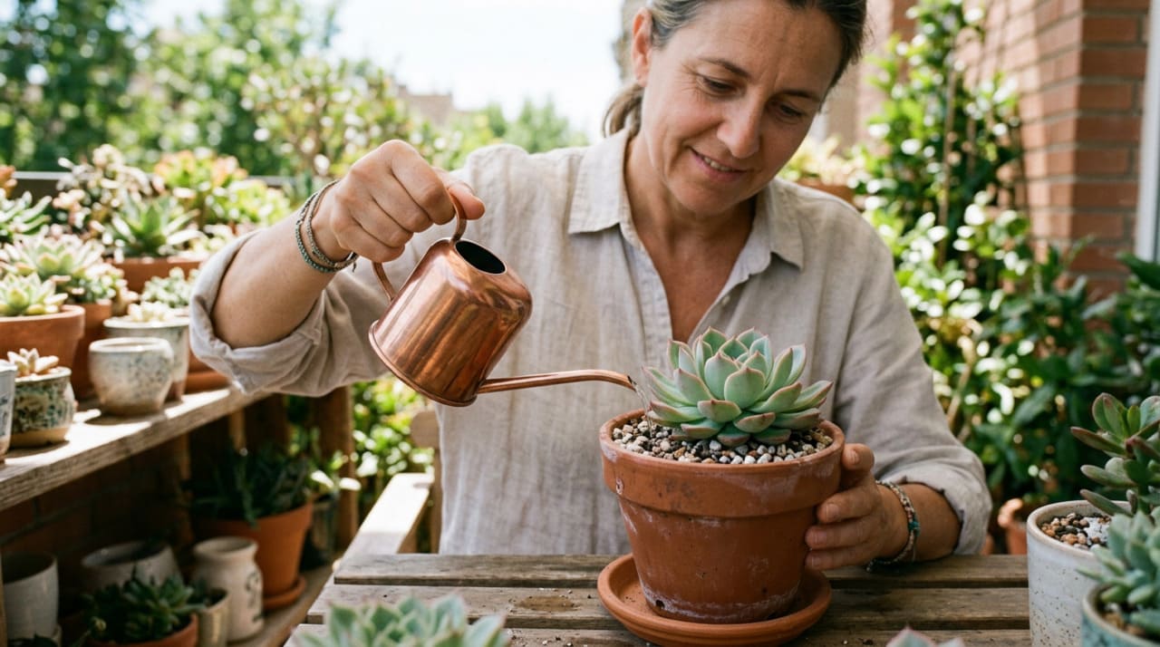 A kalanchoe pertence ao grupo das suculentas, o que significa que ela tem a capacidade de armazenar água diretamente nas suas folhas carnosas