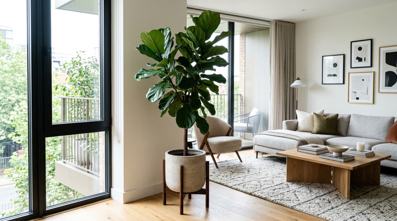 As plantas de interior gigantes permitem construir cenários naturais dentro de casa