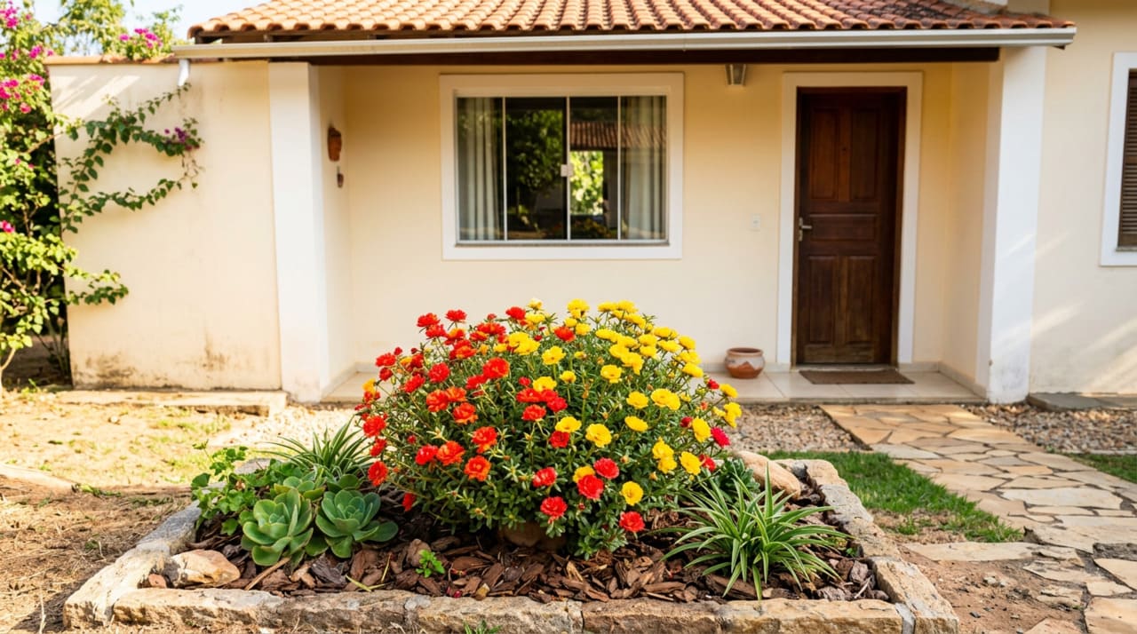 Ela floresce duas vezes por ano e suas cores vibrantes iluminam qualquer jardim pequeno; bônus: os vizinhos sempre param para perguntar o nome dessa planta